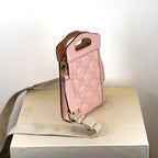 Gucci Calfskin GG Mattalasse Mini Top Slip Handle Crossbody Pink
