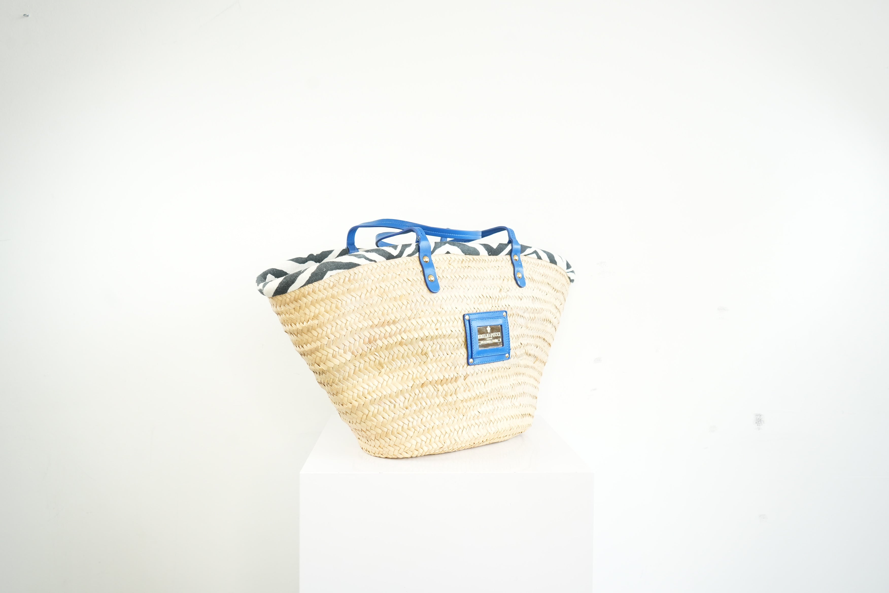Christain Dior Blue Toile De Jouy Zodiac Book Tote