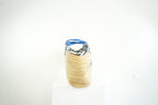 Emilio Pucci Straw Zebra Interior with Blue Trim Beach Tote Bag w/ dust bag