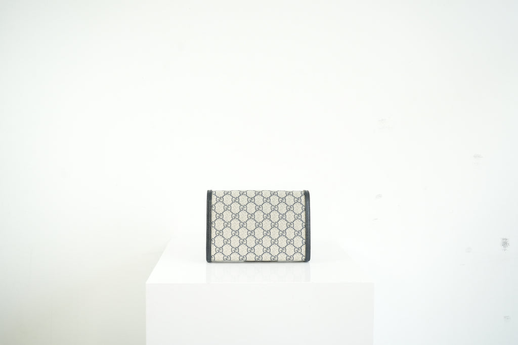 Gucci Navy GG Supreme Canvas Dionysus Bag Full Set
