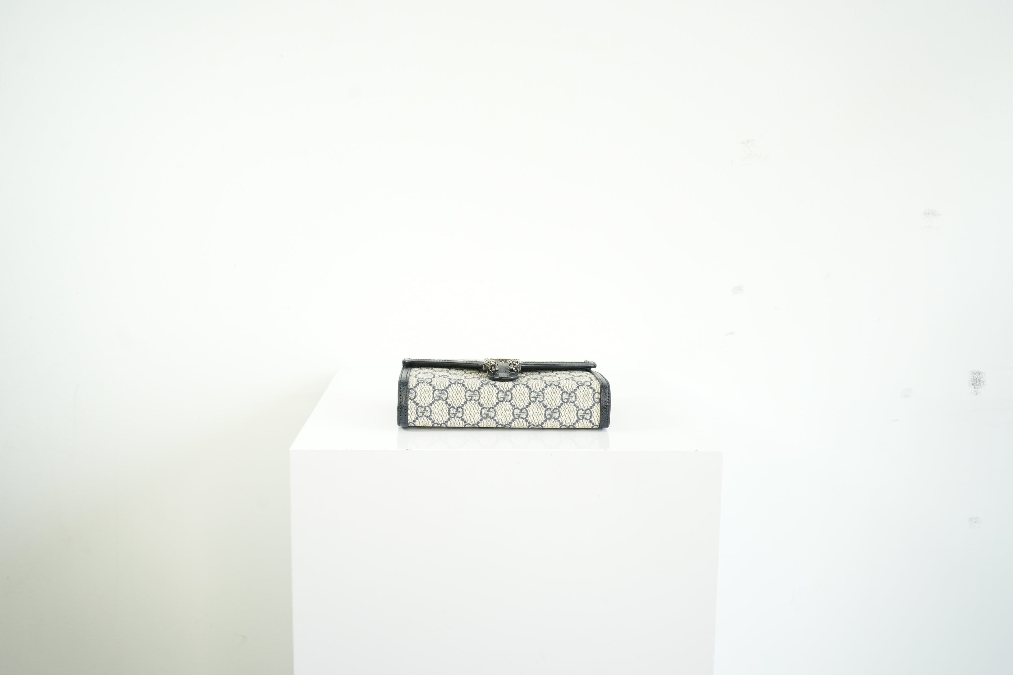 Gucci Navy GG Supreme Canvas Dionysus Bag Full Set