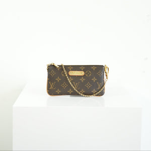 Louis Vuitton Monogram Canvas Mila Pochette Bag