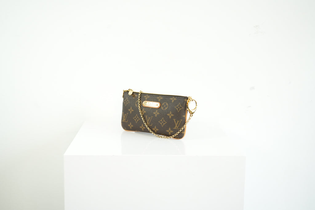 Louis Vuitton Monogram Canvas Mila Pochette Bag