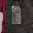 Prada Sport Red Nylon Jacket with Detachable Hood
