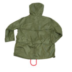 Burberry Nylon Hooded Mod Coat Parka Jacket Olive Green Size 0