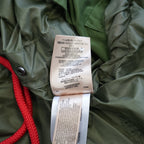 Burberry Nylon Hooded Mod Coat Parka Jacket Olive Green Size 0