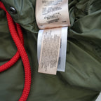 Burberry Nylon Hooded Mod Coat Parka Jacket Olive Green Size 0