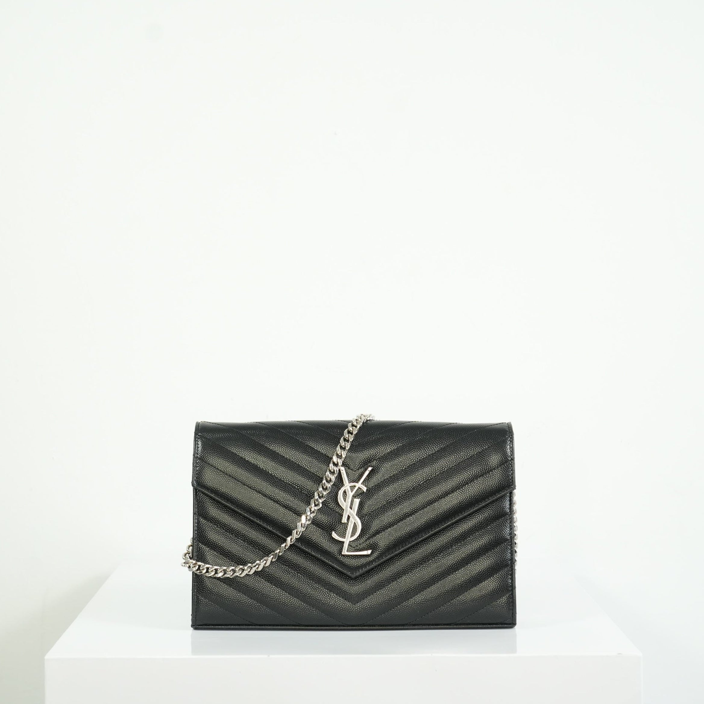 Saint Laurent Classic Black Monogram WOC, full set