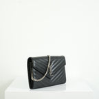Saint Laurent Classic Black Monogram WOC, full set