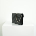 Saint Laurent Classic Black Monogram WOC, full set