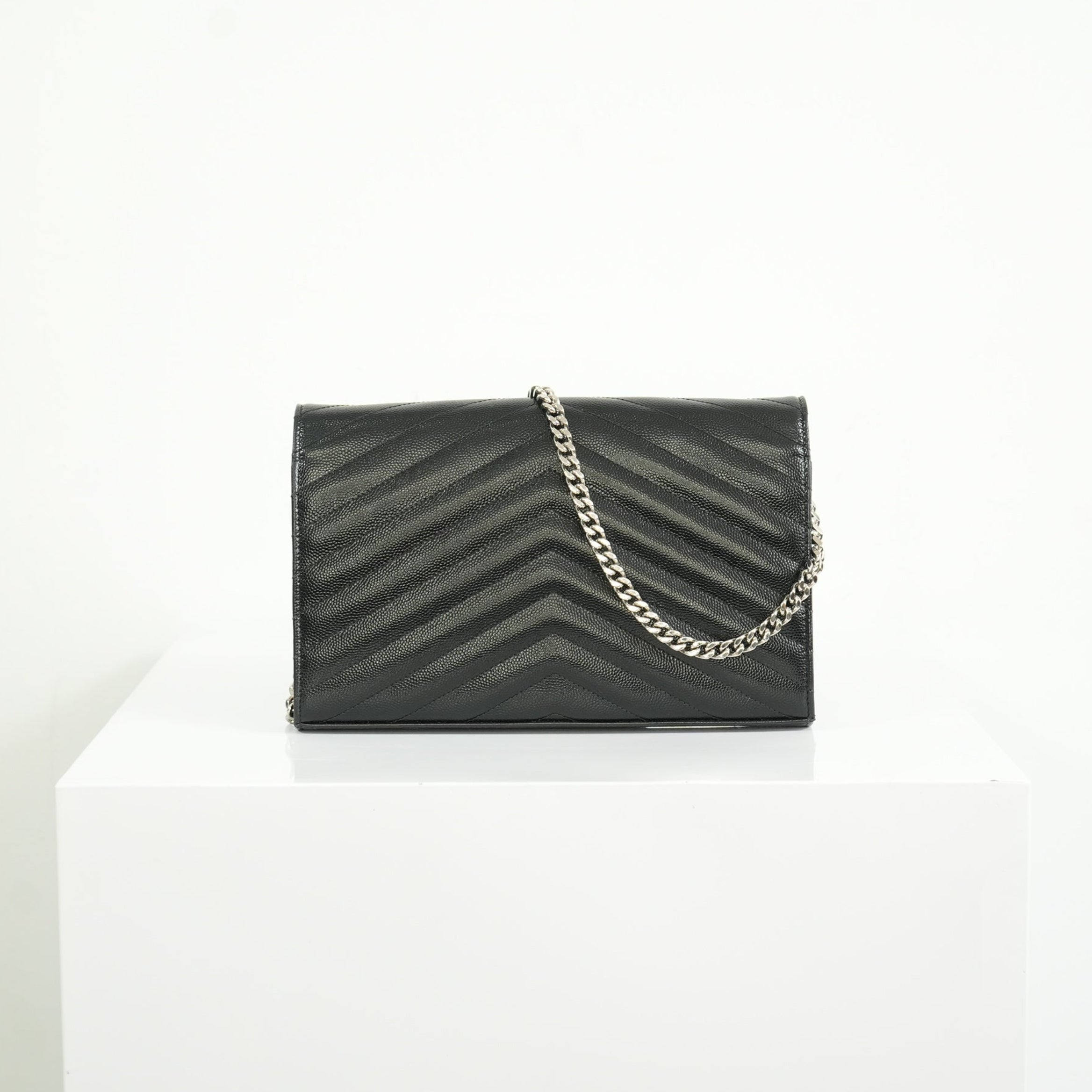 Saint Laurent Classic Black Monogram WOC, full set