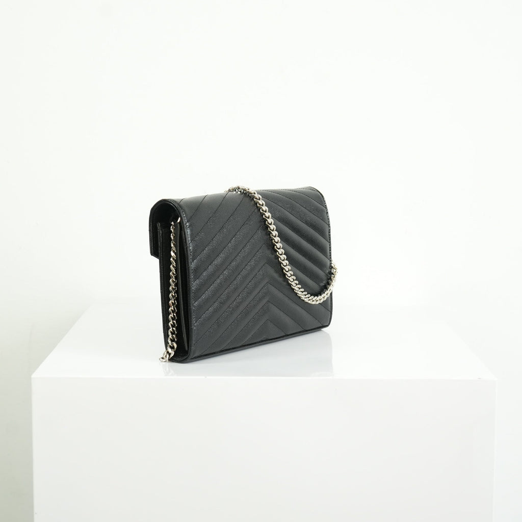 Saint Laurent Classic Black Monogram WOC, full set