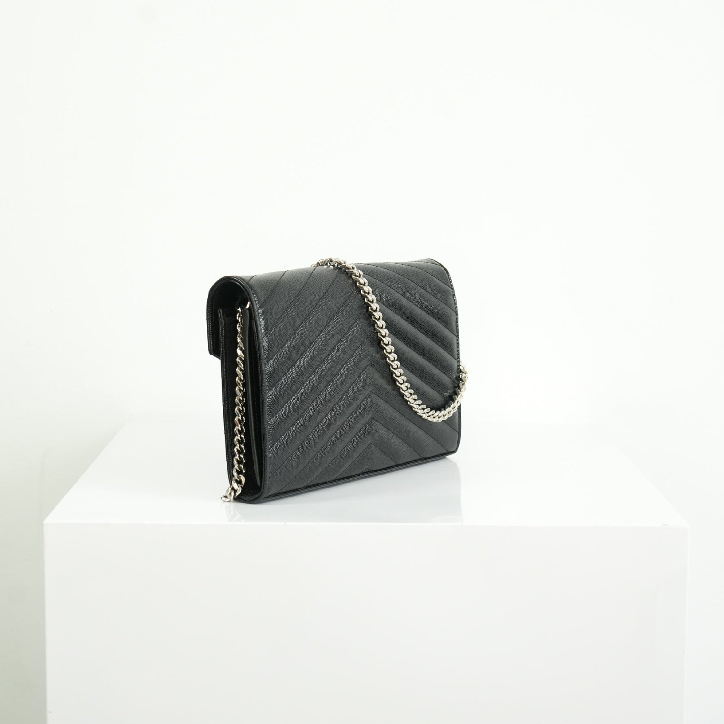 Saint Laurent Classic Black Monogram WOC, full set