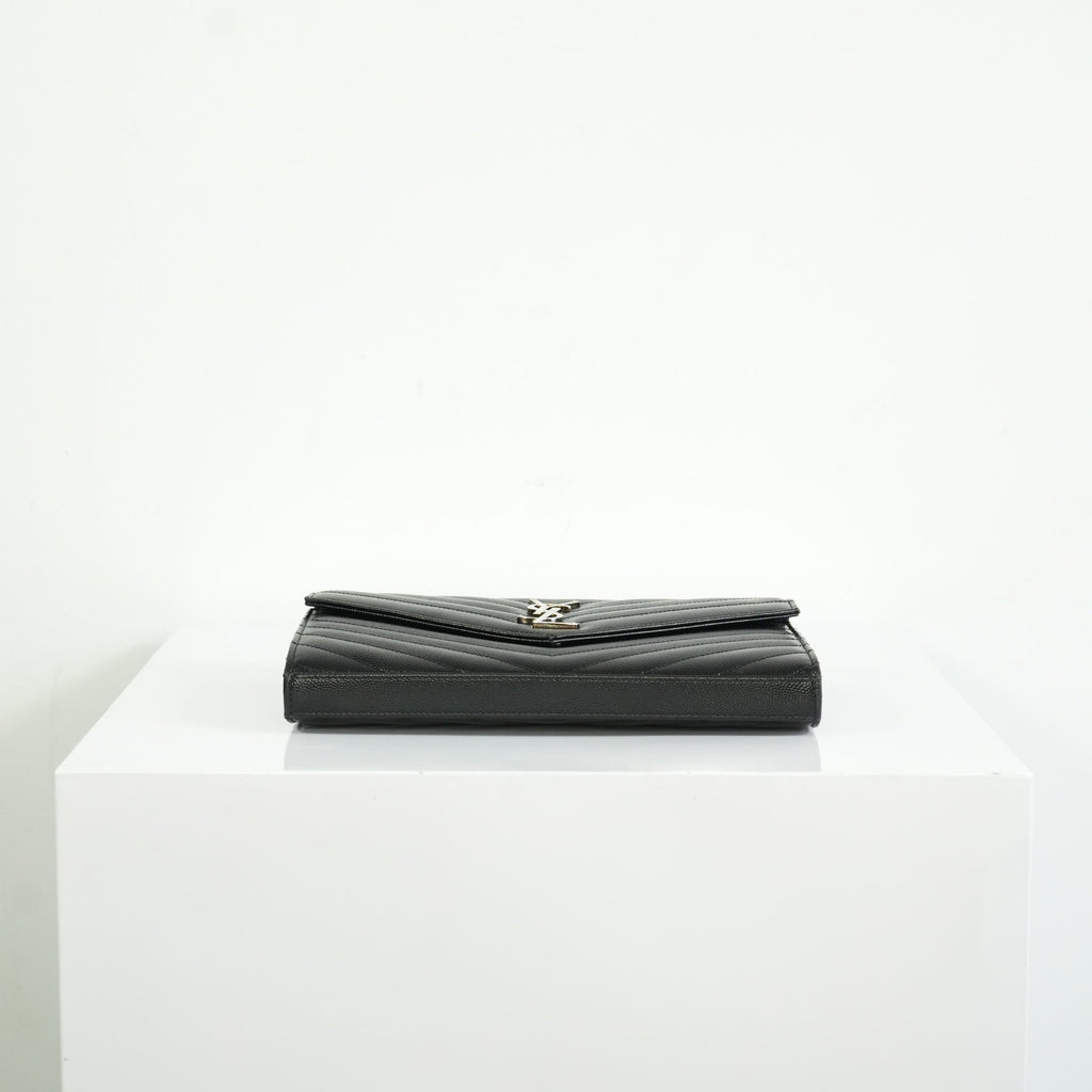 Saint Laurent Classic Black Monogram WOC, full set