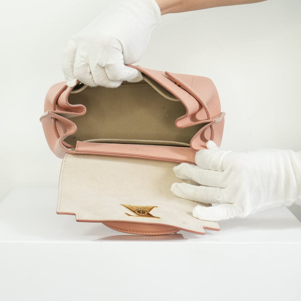 Louis Vuitton Pink Lockme Ever Mini Handbah FULL SET
