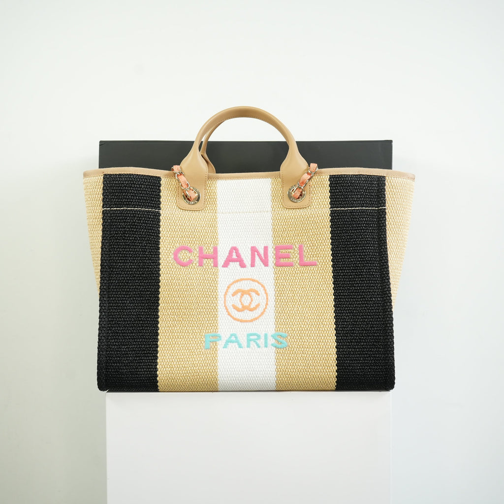 Chanel Deauville Tote FULL SET