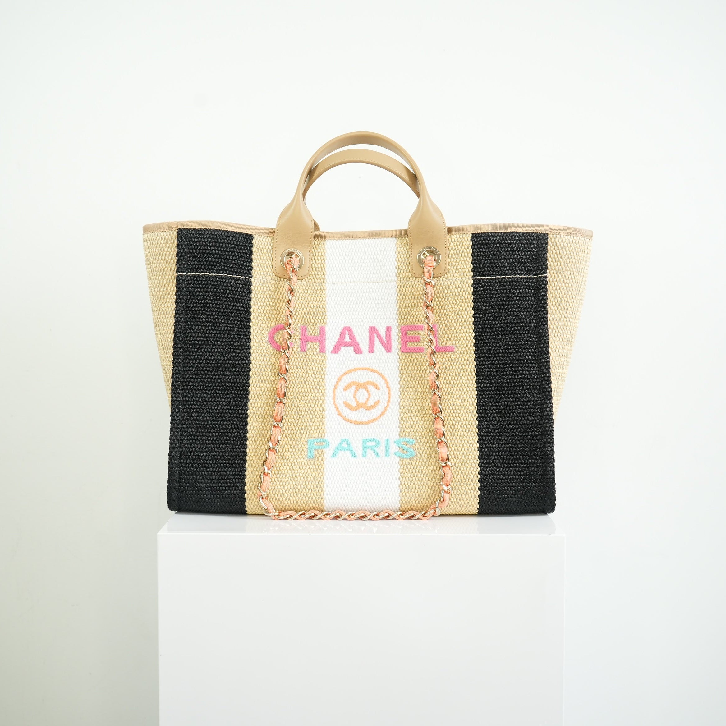 Chanel Deauville Tote FULL SET