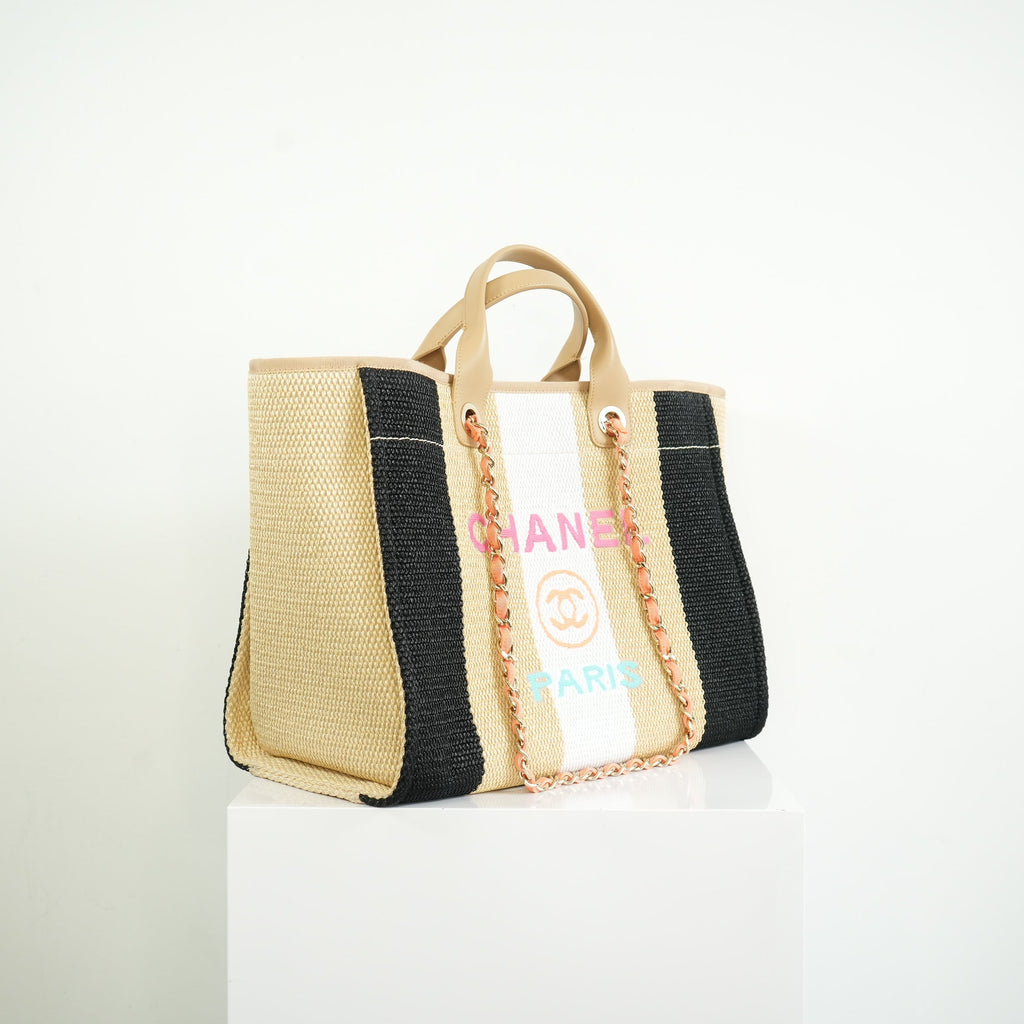 Chanel Deauville Tote FULL SET