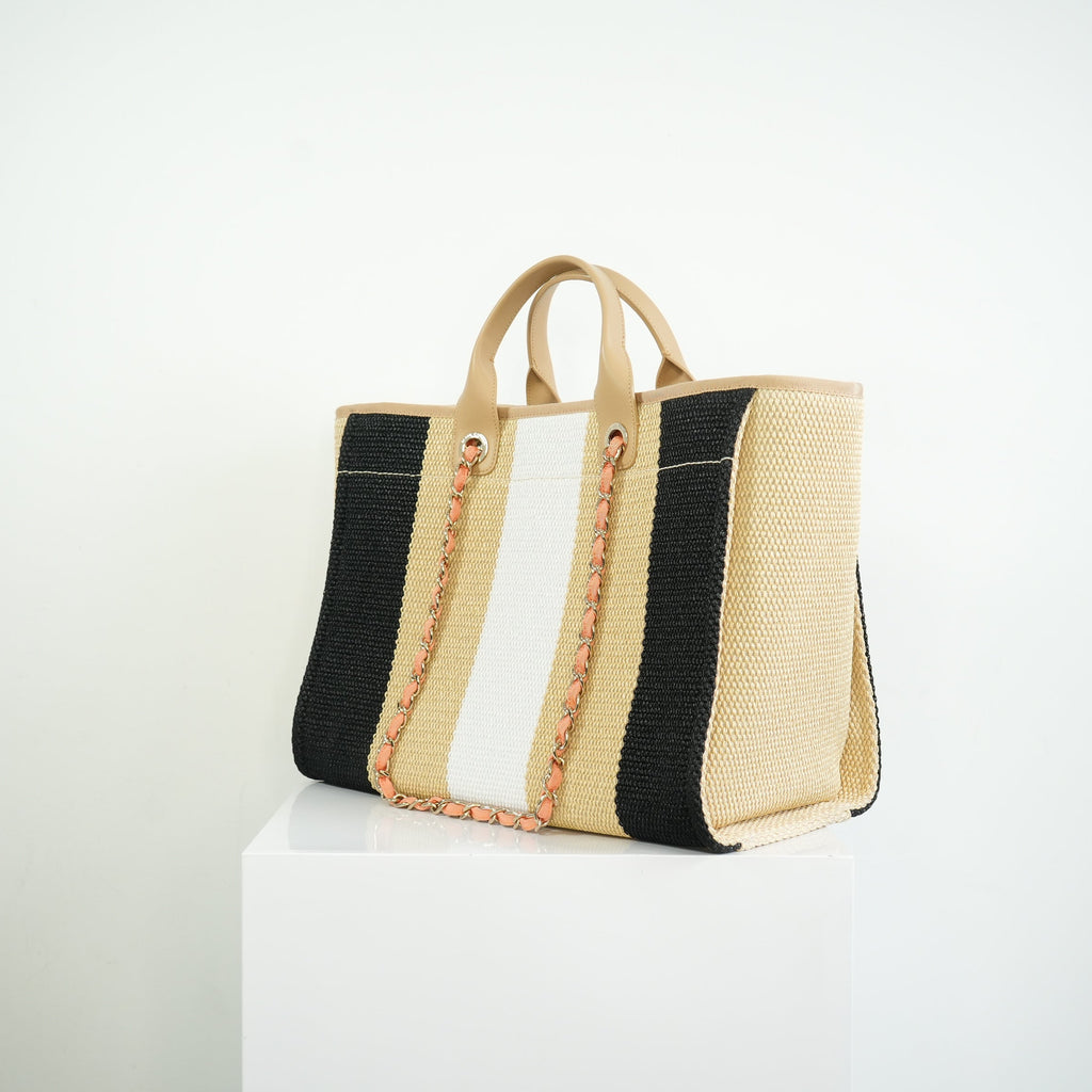 Chanel Deauville Tote FULL SET