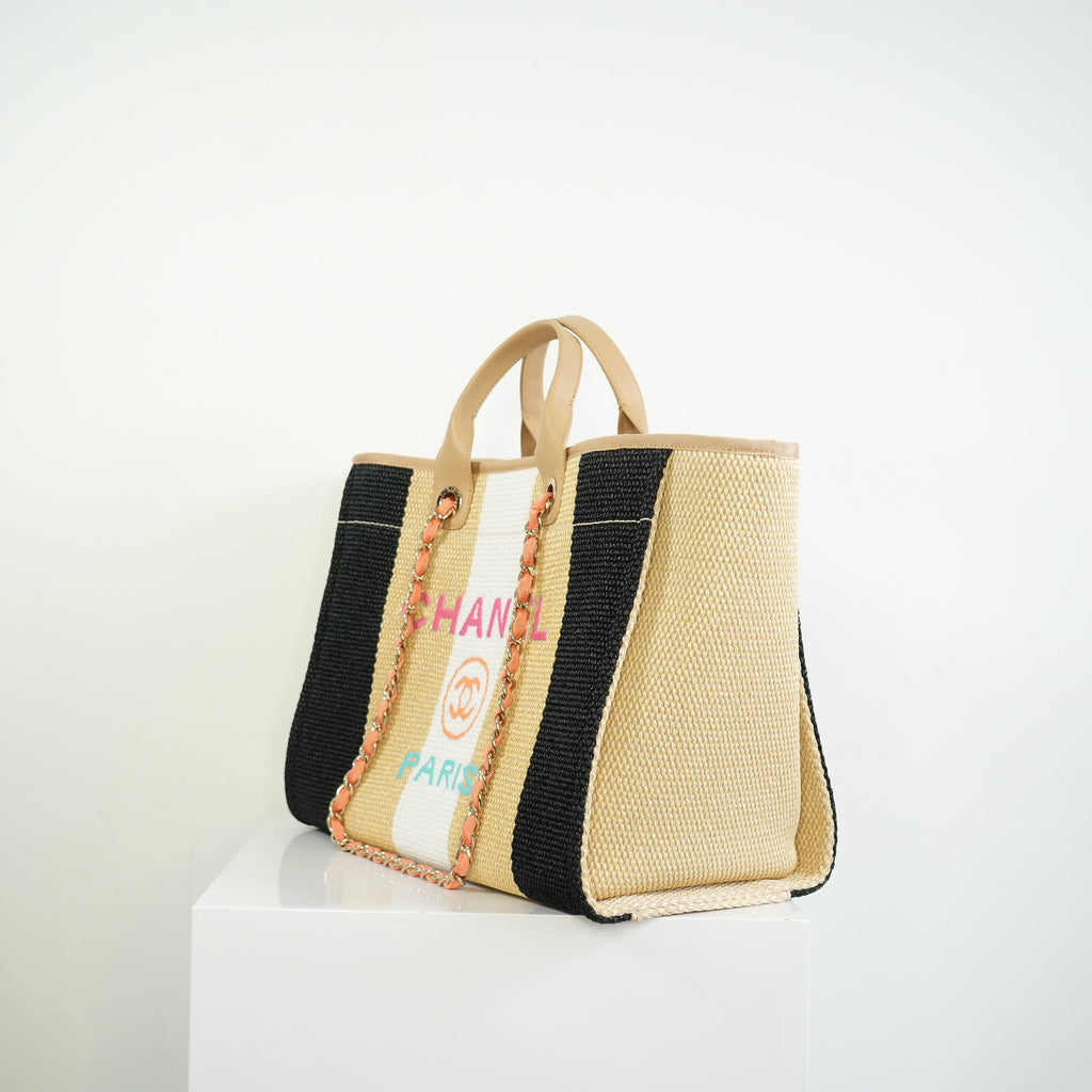 Chanel Deauville Tote FULL SET
