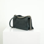 Chanel Black Chevron Boy Bag