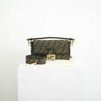 Fendi Baguette (2way) Medium Monogram Brown FF Jacquard Fabric