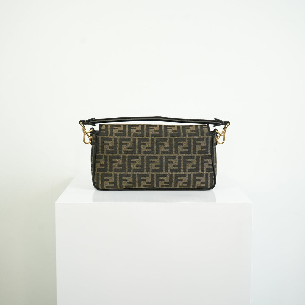 Fendi Baguette (2way) Medium Monogram Brown FF Jacquard Fabric
