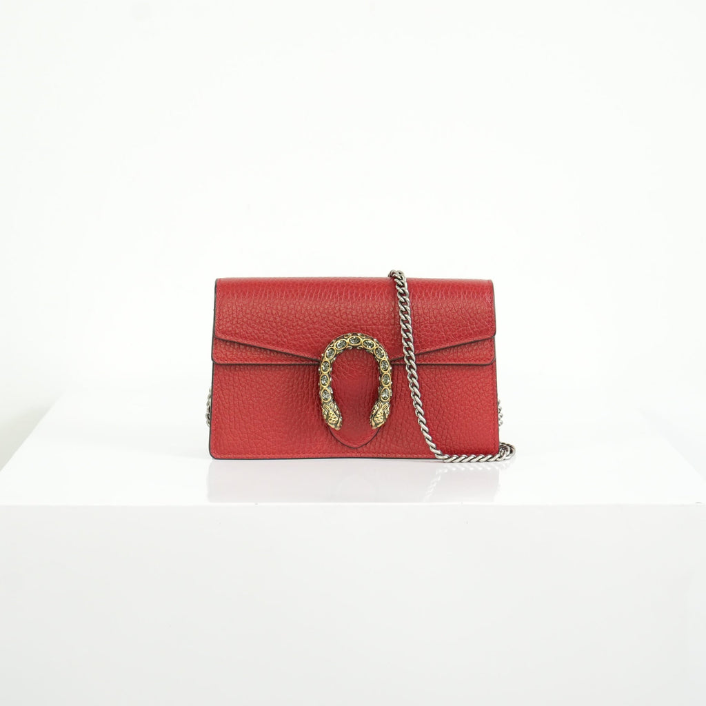Gucci Dionysus Mini Red Leather Shoulder Bag
