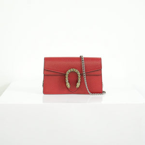 Gucci Dionysus Mini Red Leather Shoulder Bag