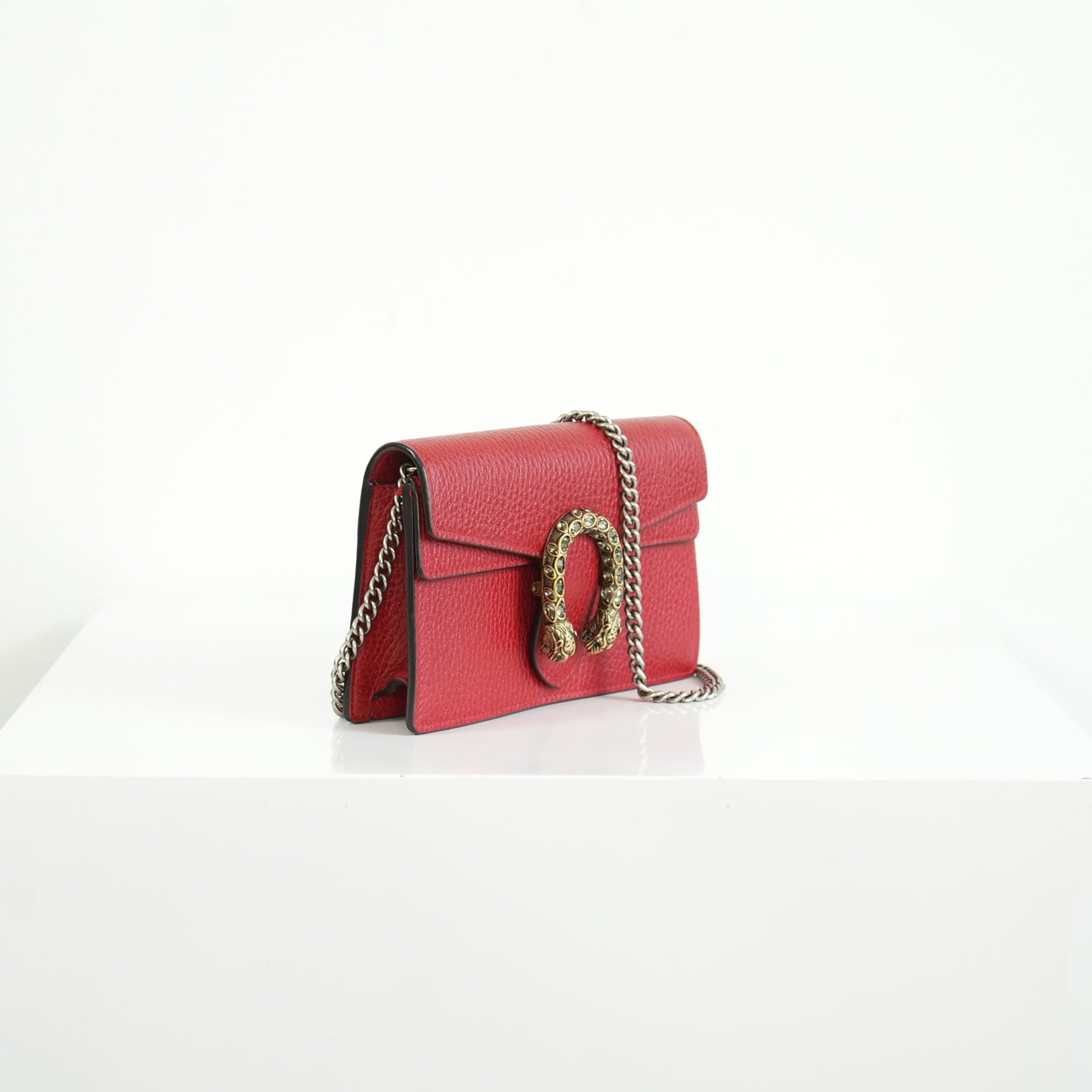 Gucci Dionysus Mini Red Leather Shoulder Bag