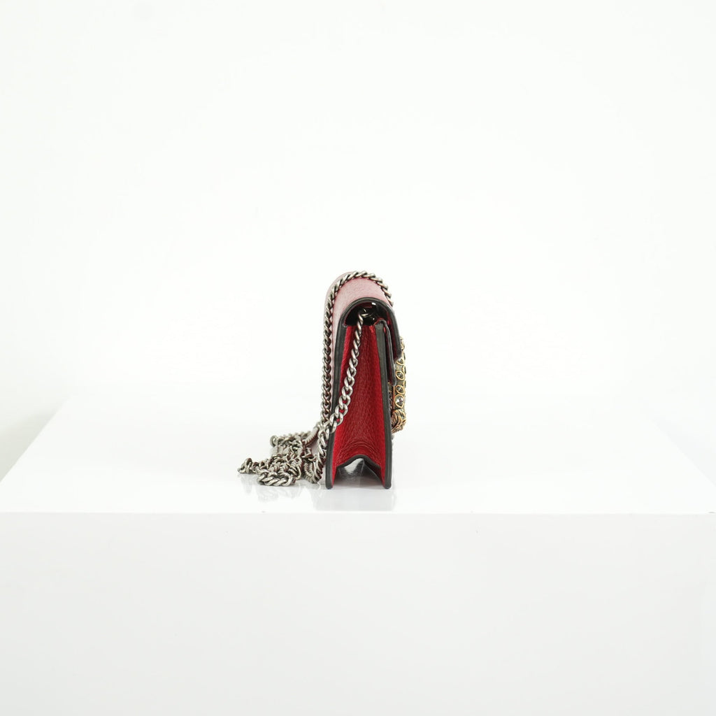 Gucci Dionysus Mini Red Leather Shoulder Bag