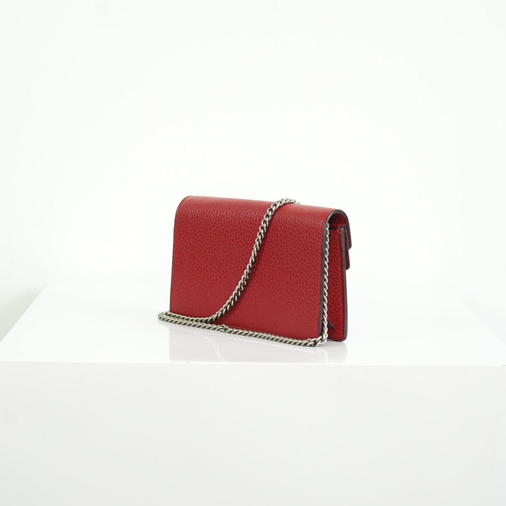 Gucci Dionysus Mini Red Leather Shoulder Bag