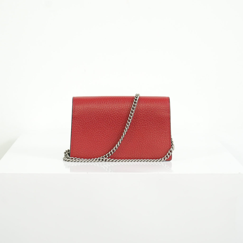 Gucci Dionysus Mini Red Leather Shoulder Bag