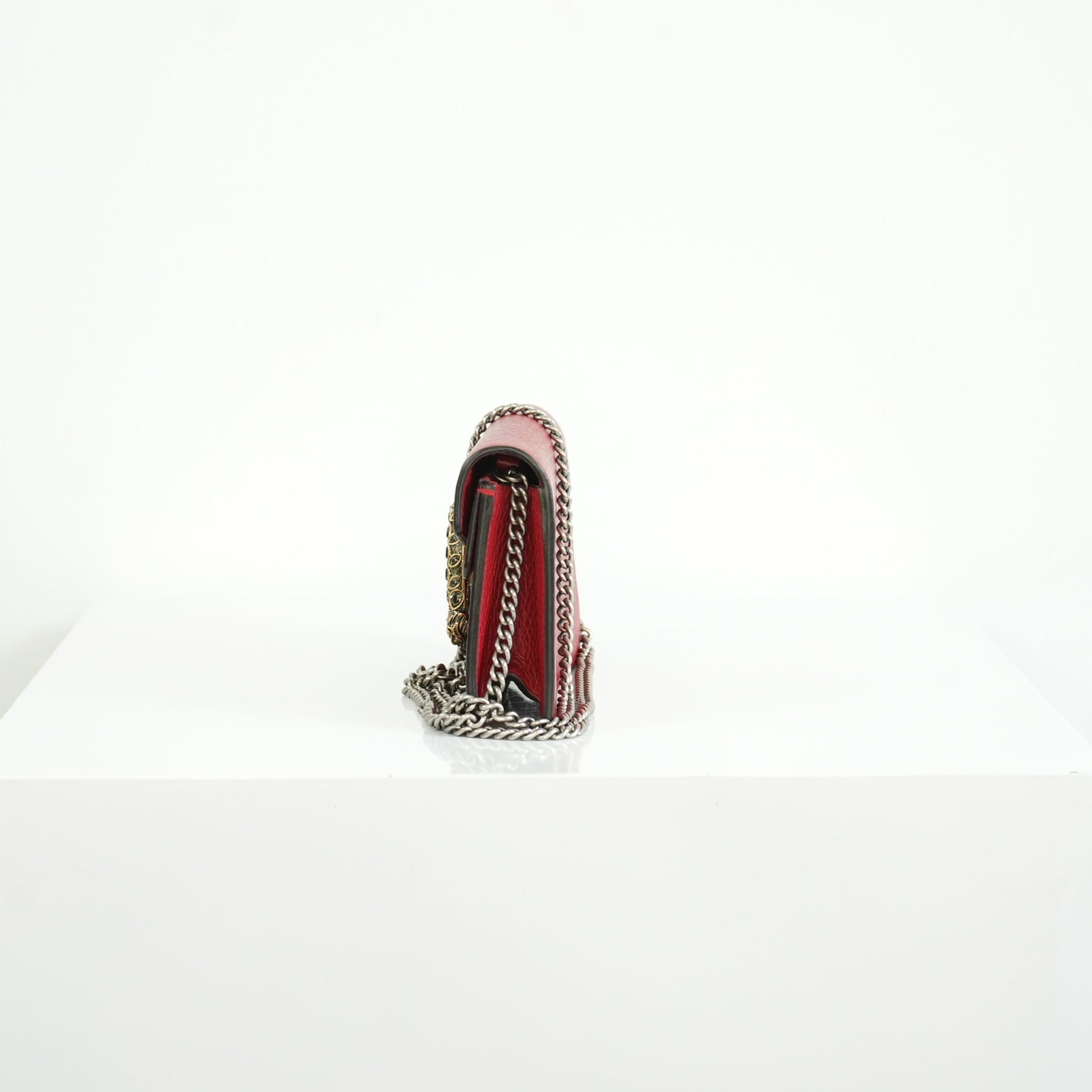 Gucci Dionysus Mini Red Leather Shoulder Bag