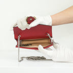 Gucci Dionysus Mini Red Leather Shoulder Bag