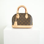 Louis Vuitton Monogram Canvas Alma BB With Dust Bag and Strap