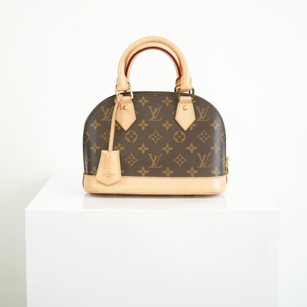 Louis Vuitton Monogram Canvas Alma BB With Dust Bag and Strap