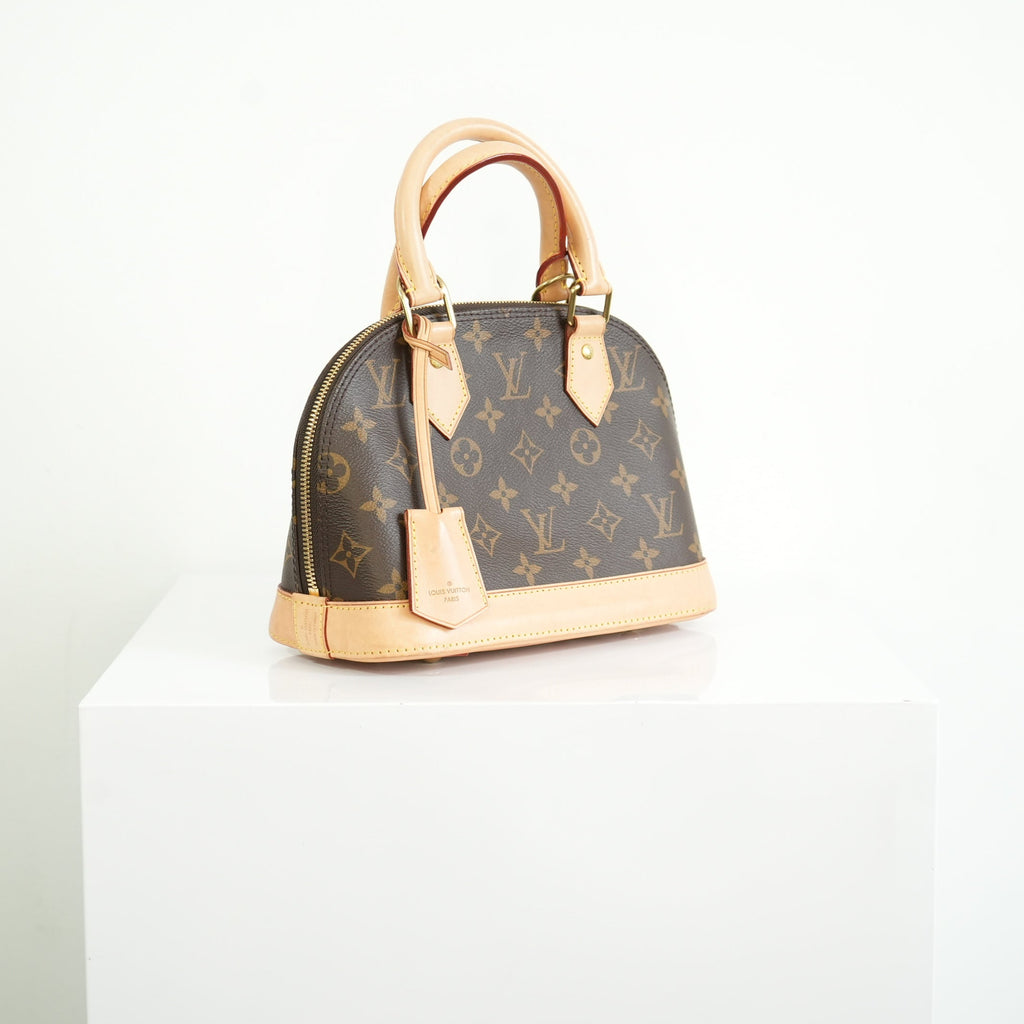 Louis Vuitton Monogram Canvas Alma BB With Dust Bag and Strap