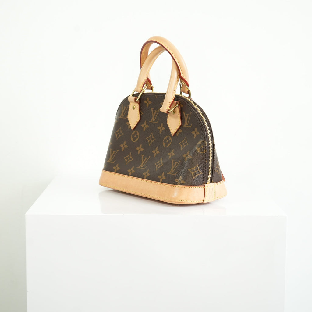 Louis Vuitton Monogram Canvas Alma BB With Dust Bag and Strap