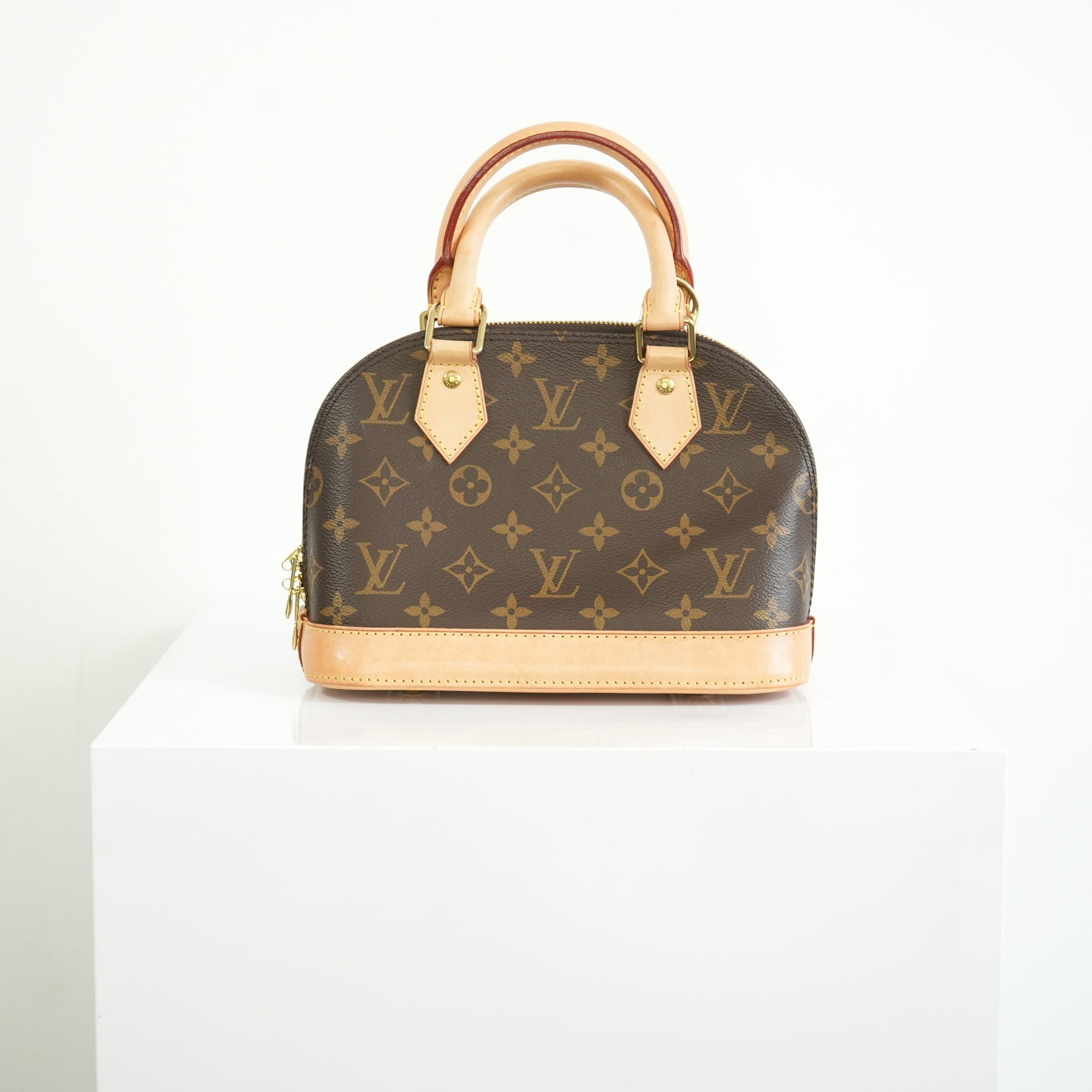 Louis Vuitton Monogram Canvas Alma BB With Dust Bag and Strap