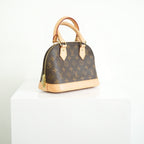 Louis Vuitton Monogram Canvas Alma BB With Dust Bag and Strap
