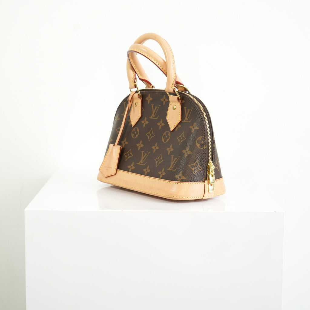 Louis Vuitton Monogram Canvas Alma BB With Dust Bag and Strap