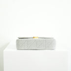 Saint Laurent Jaime Quilted Grey Wool-Jersey Medium
