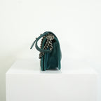 Chanel Paris-Edinburgh Tweed Boy Bag Green Velvet Trim