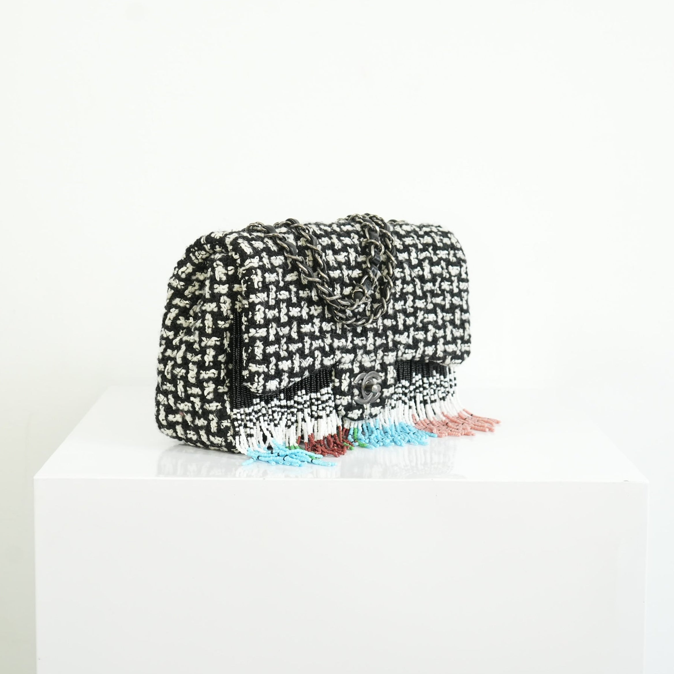 Chanel Metiers D'Art Classic Tweed Flap Bag