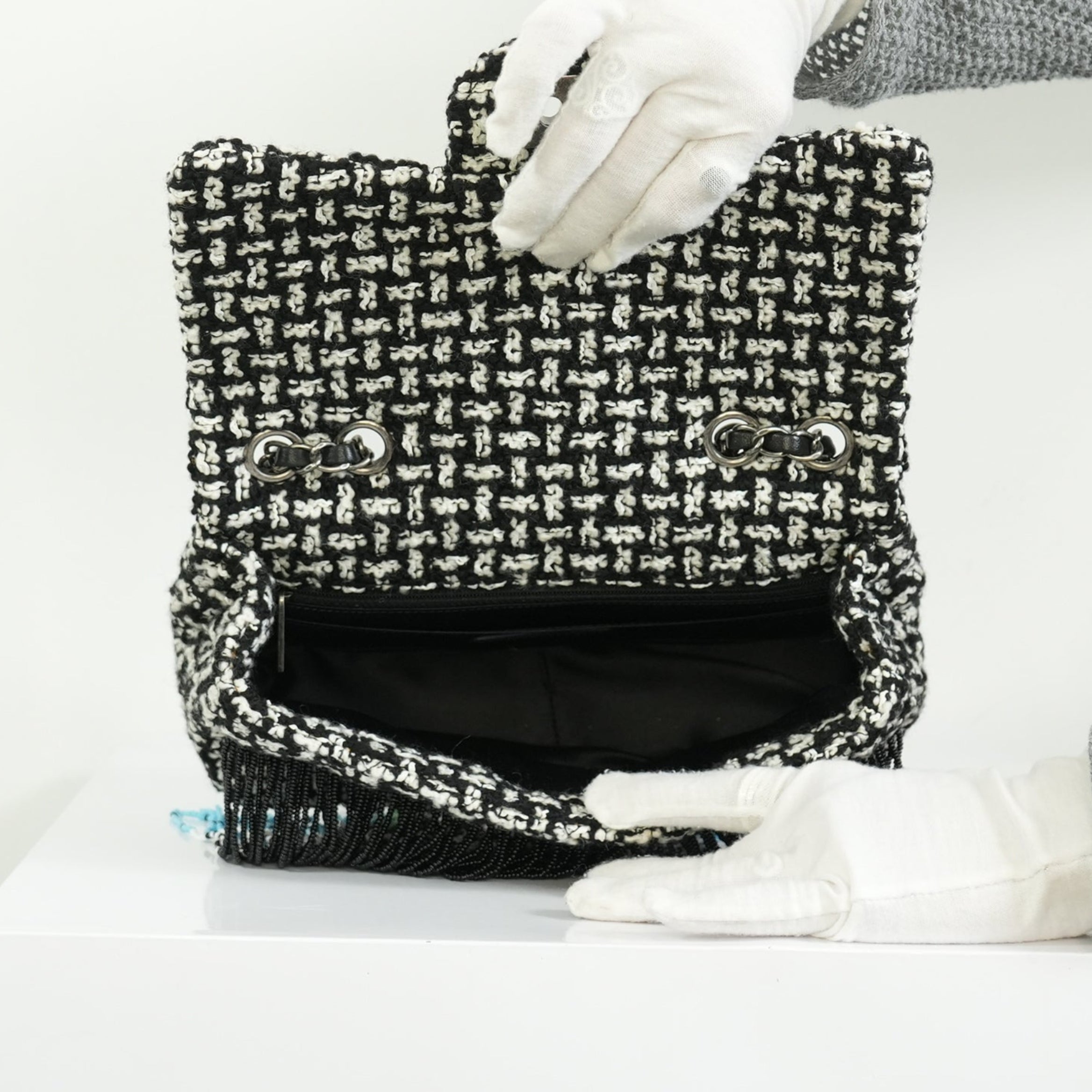 Chanel Metiers D'Art Classic Tweed Flap Bag
