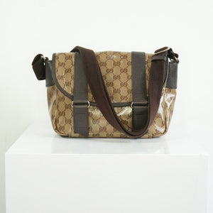 Gucci GG Crystal Monogram Canvas Messenger Bag
