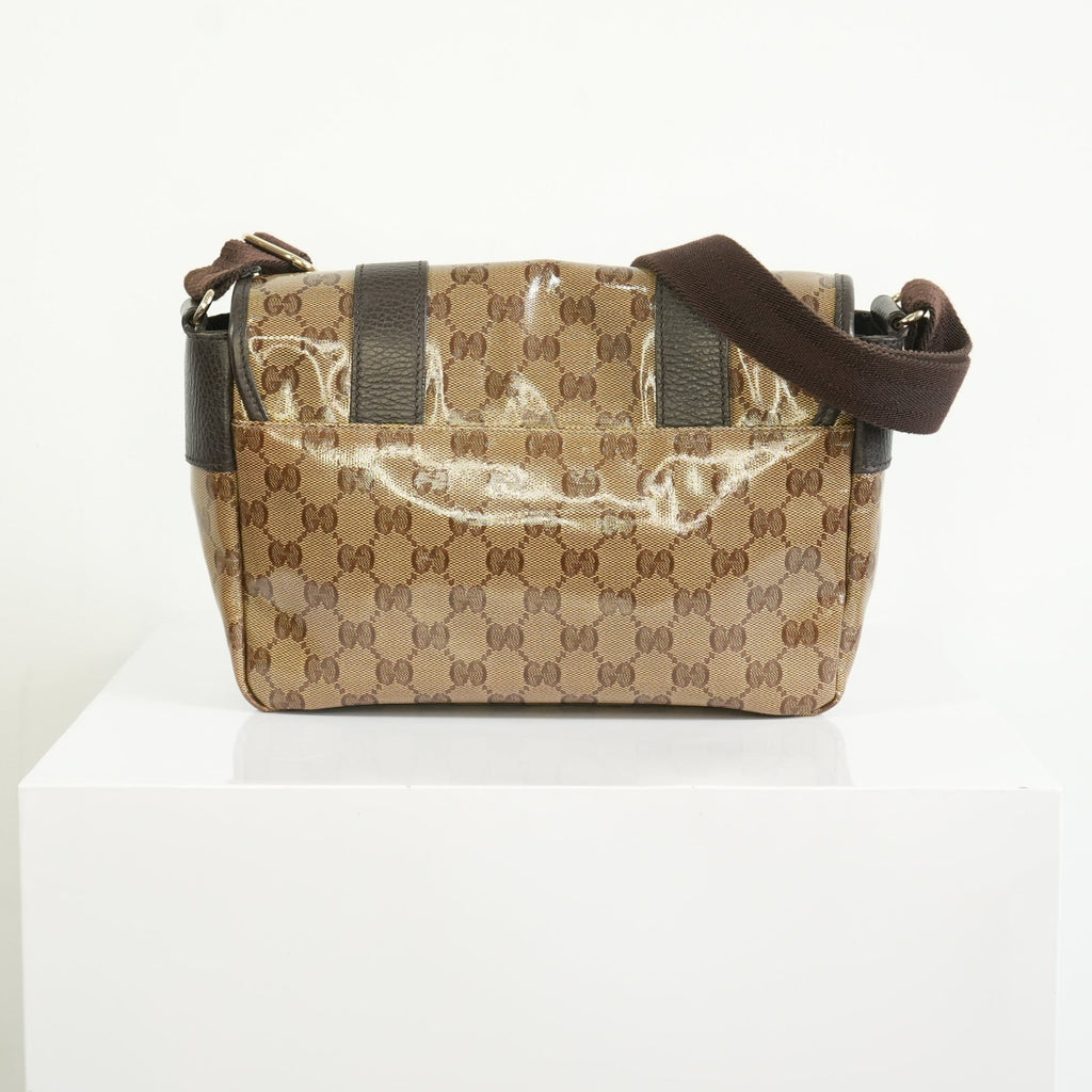 Gucci GG Crystal Monogram Canvas Messenger Bag