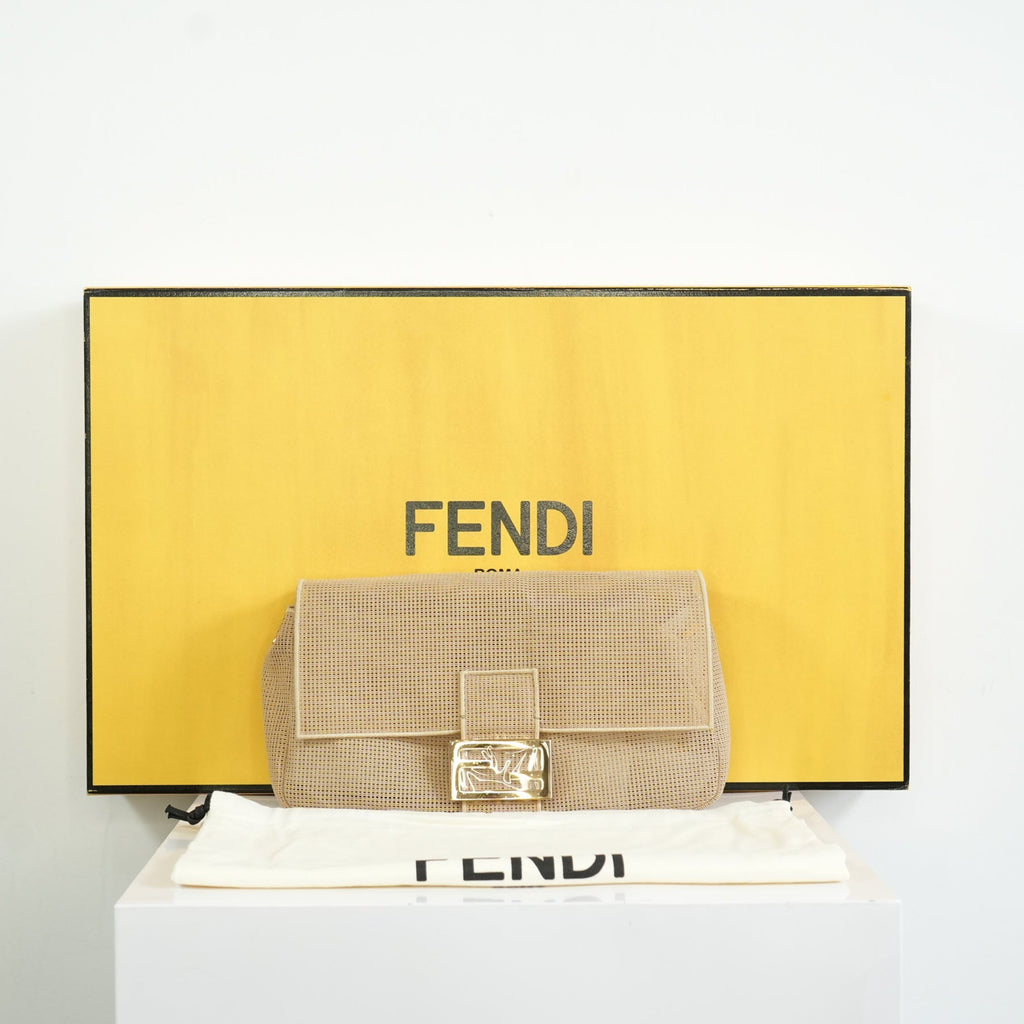 Fendi Baguette Biege Needle Point DIY Kit Bag Full Set