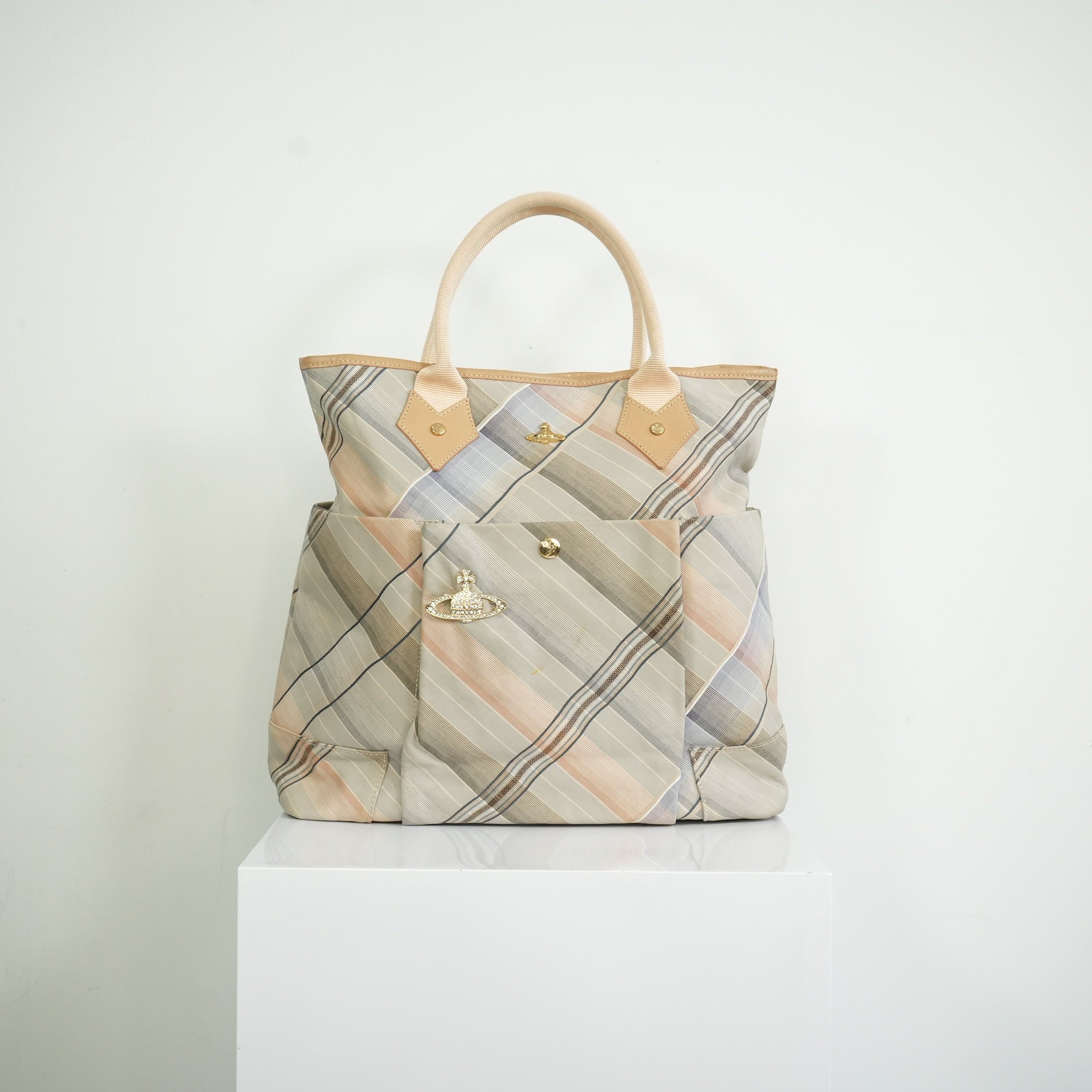 Vivienne Westwood Tartan Tote Bag